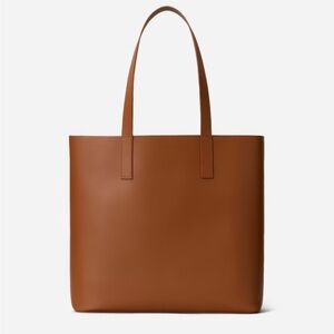 Everlane Brown Leather The Day Square Tote Bag